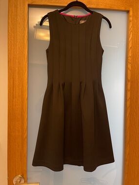 Classic Sleeveless Black Fit-and-Flare Dress